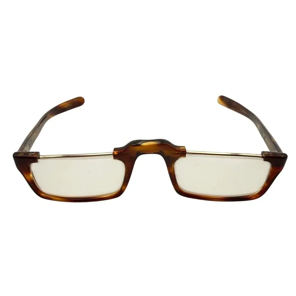 Vintage Safilo Dante Eyeglass Frames Brown Tortoise Italy 5 3/4 Unisex